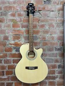 Cort SFX ME Series Acoustic Guitar with Pickup - Natural Open Pore Finish