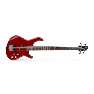 Bass Guitar Electric: Cort C-ACTION TR BASS 4 STRING TRANS-RED