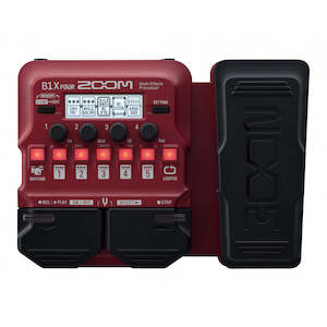 Bass Effects Multi: ZOOM B1X FOUR - BASS MULTI EFFECTS PEDAL WITH EXPRESSION PEDAL