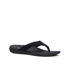 Whack Toe Post Sandal Black