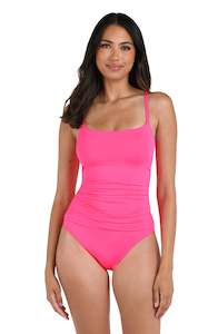 Island Goddess Lingerie One Piece - Bright Pink