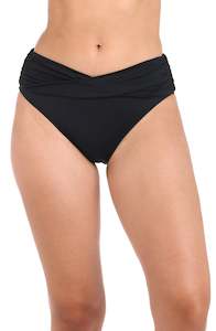 Island Goddess Mid-Waist Twist Front Bottom