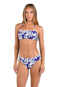 Sunshine 79 Flower Trip Bandeau Bikini Top