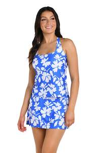 24th & Ocean Marseille Floral Square Neck Tankini Top