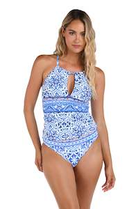 Alboran Sea Keyhole Tankini Top