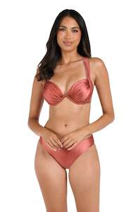 Earth Goddess Draped Underwire Bikini Top