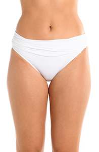 Top Rated: Island Goddess Shirred Band Hipster Bottom - White