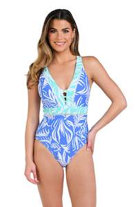 Beachside Bay V-Plunge One Piece