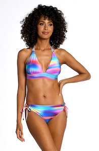 Sunset Shores Banded Halter Triangle Top - FINAL SALE