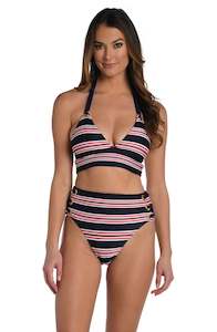 Sailor Stripe Banded Halter Triangle Top - FINAL SALE