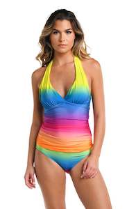 Setting Sun Halter Tankini Top