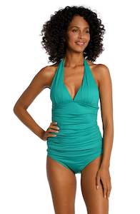 Island Goddess Halter Tankini Top - Emerald - FINAL SALE