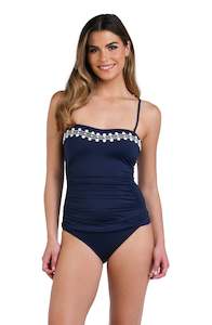 Sea Scallops Bandeau Tankini Top