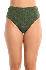 Saltwater Sands High-Waist Bottom - Olive