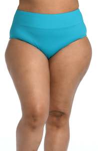 Island Goddess High Waist Bottom - Turquoise - FINAL SALE