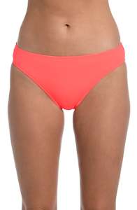 Island Goddess Hipster Bottom - Hot Coral