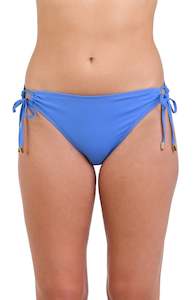 Group Side Tie Hipster Bottom: Island Goddess Side Tie Hipster Bottom - Chambray