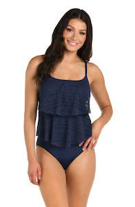 24th & Ocean Cecily Crochet Two Tiered Tankini Top