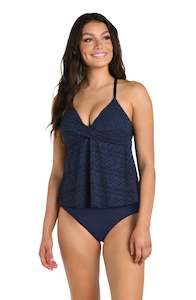 24th & Ocean Cecily Crochet Wrap Tankini Top