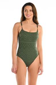 Saltwater Sands Lingerie One Piece - Olive