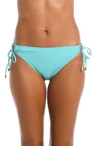 Island Goddess Side Tie Hipster Bottom - Ice Blue