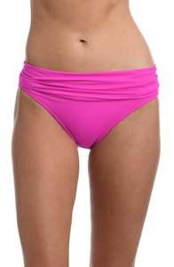 Island Goddess Shirred Band Hipster Bottom - Orchid