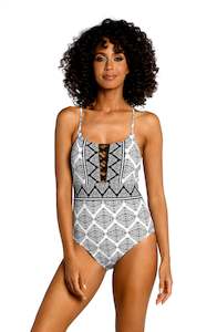 Oasis Tile Strappy Back One Piece