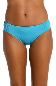 Island Goddess Side Shirred Hipster Bottom - Azul