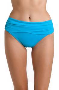 Island Goddess Mid-Waist Sash Band Bottom - Lagoon