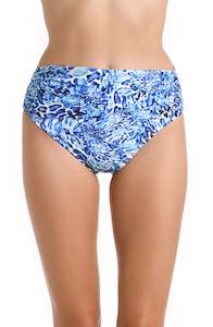 Aquatic Nature Mid-Waist Sash Band Bottom