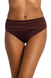 Island Goddess Mid-Waist Sash Band Bottom - Java