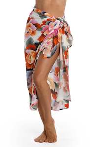 Floral Rhythm Pareo Wrap