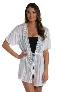 Coastal Covers Kimono - White