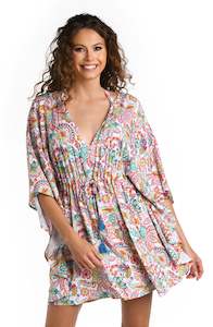 Group V Neck Caftan: Gypsy Soul V-Neck Caftan Cover Up