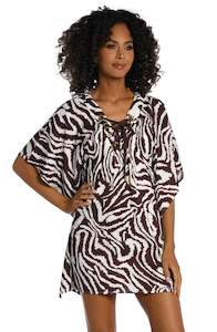 Fierce Lines V-Neck Caftan