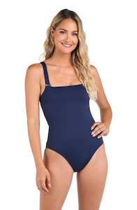 LB Luxe Over The Shoulder One Piece - Indigo