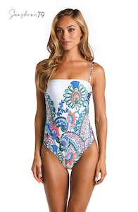 Sunshine 79 Feel Good Paisley Bandeau One Piece