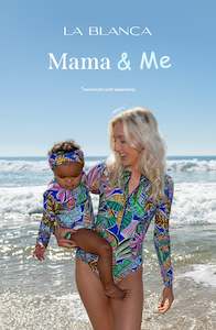 Rashguards: Mama and Me Neon Nights Rashguard and Hipster Bottom Set