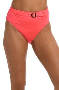 Sunshine 79 Wanderlust Solids High-Waist Bottom - Watermelon