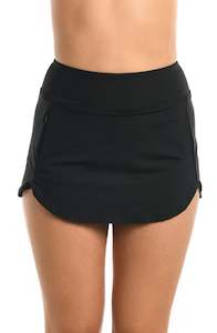 Skirted Bottoms: Island Goddess Skort Bottom - Black