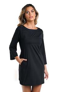 Tunics: Slinky Jersey Boat Neck Tunic Cover Up