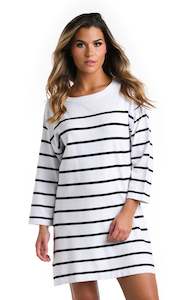 Tunics: Yacht Club Boat Neck Tunic Cover Up