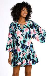 Nightfall Blooms Flounce Tunic