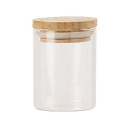 Gift: Glass Spice Jar With Wooden Lid