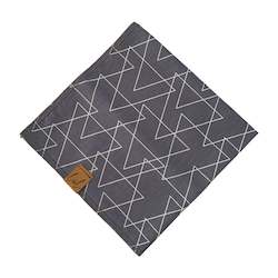 Dog Bandana Grey Triangles