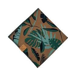 Dog Bandana Green Leaf