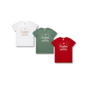 Personalised Kids Christmas T-Shirts Christmas with The Family