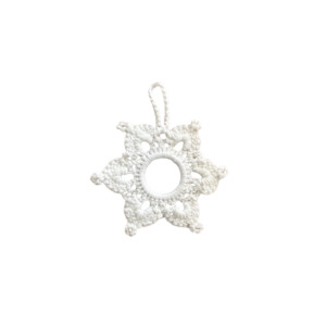 Crochet Star Decoration White