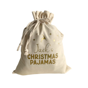 Gift: Personalised Christmas Pajama Bag