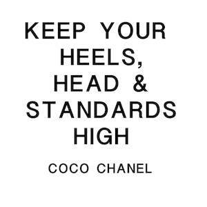 Empowerment Keep Your Heels, Head & Standards High Adhesive Vinyl